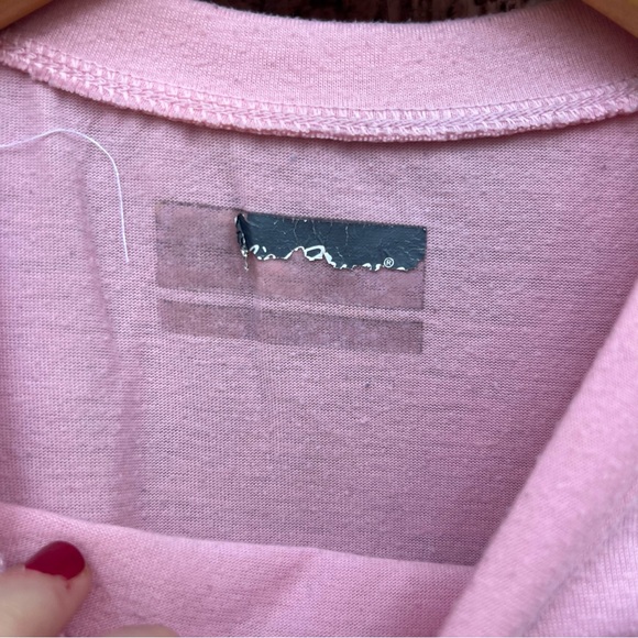 Eddie Bauer Light Pink Graphic Short Sleeve Top - Picture 3 of 3